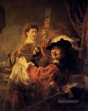 Selbst Porträt Mit Saskia Rembrandt Ölgemälde